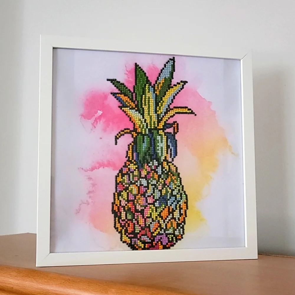 Handmade Completed - Pineapple Diamond Kit Decor